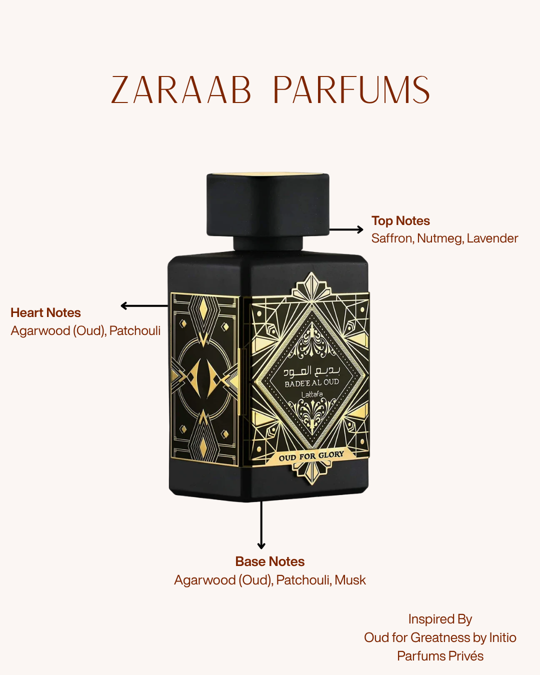 LATTAFA BADE AL OUD FOR GLORY 3.4 OZ