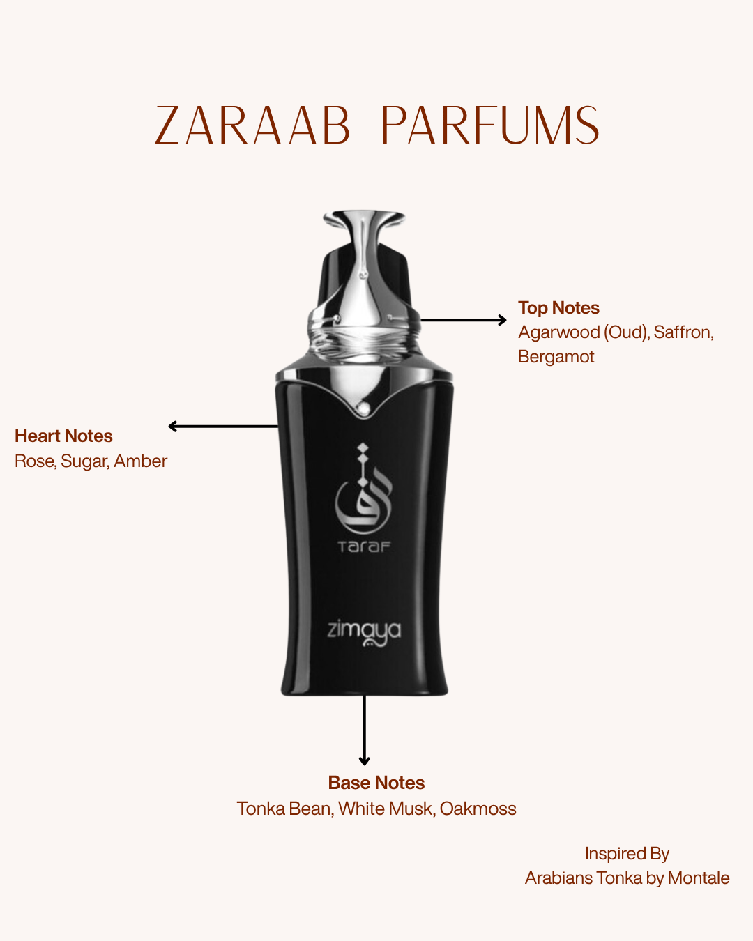 ZIMAYA TARAF BLACK 3.4 OZ