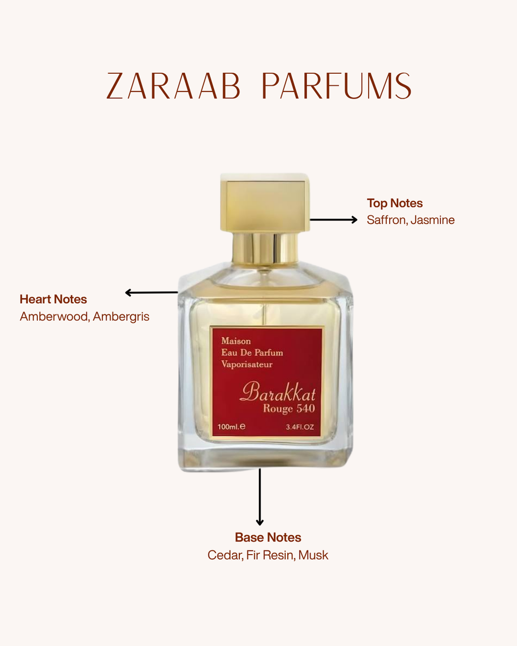 BARAKKAT ROUGE 540 100 ML