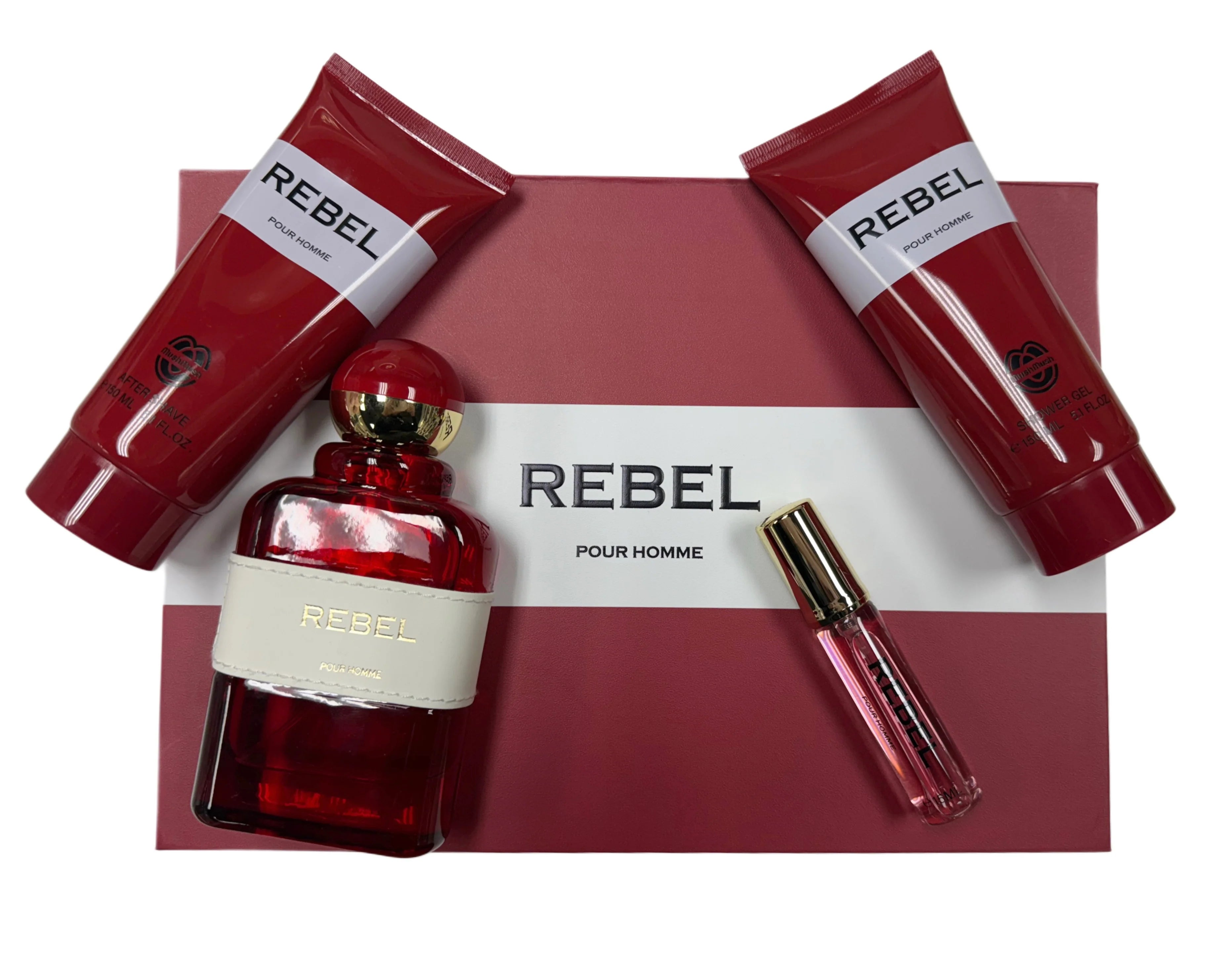 MUSH MUSH REBEL POR HOMME GIFT SET 3.4 OZ