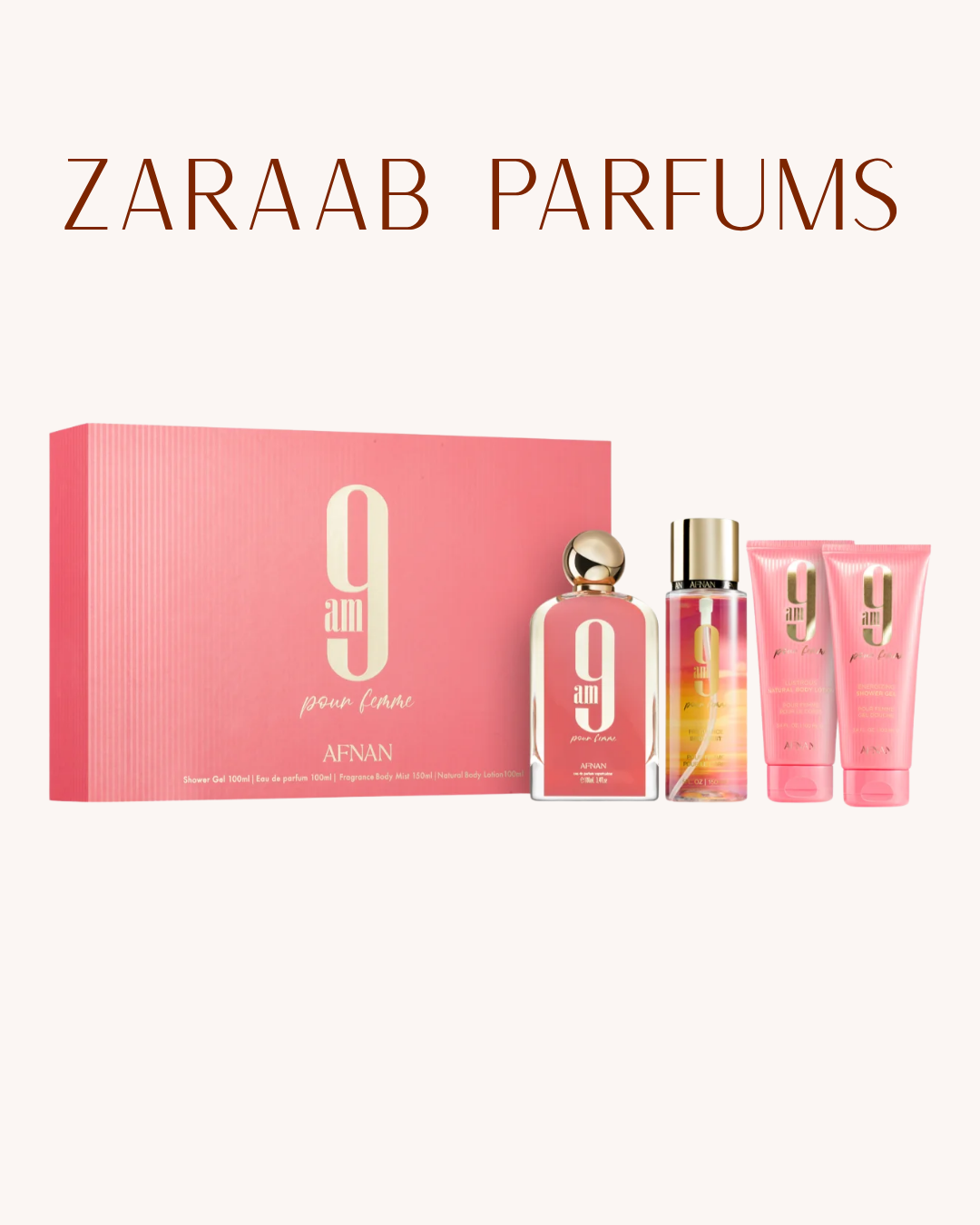 AFNAN 9 AM POUR FEMME GIFT SET
