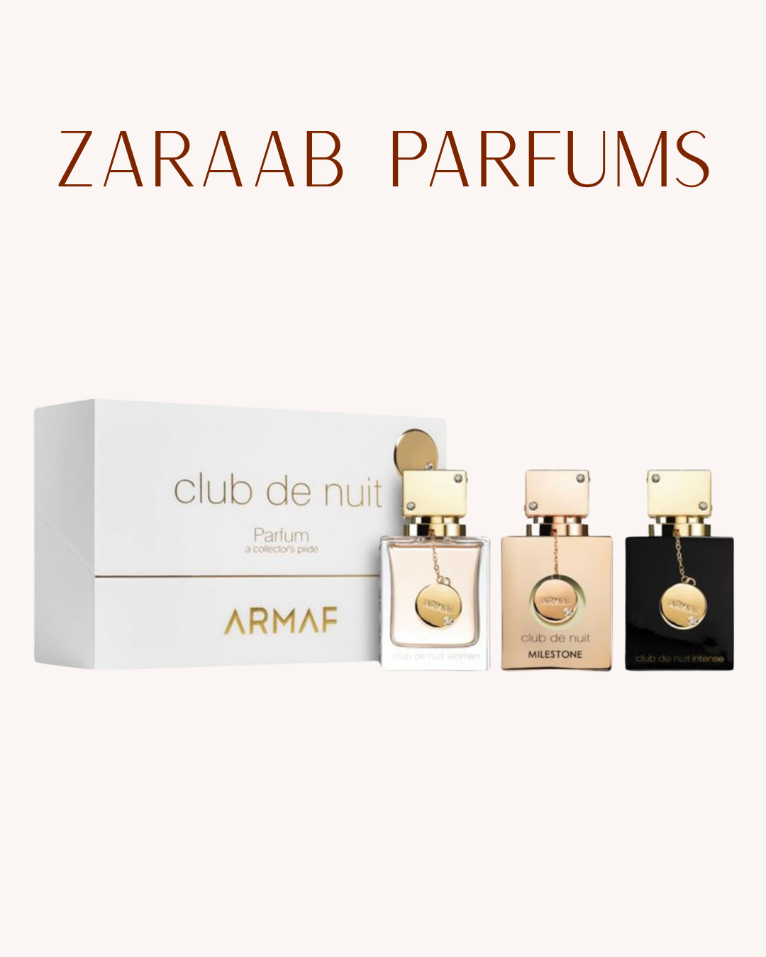 ARMAF CLUB DE NUIT GIFT SET 3PCS X 30ML