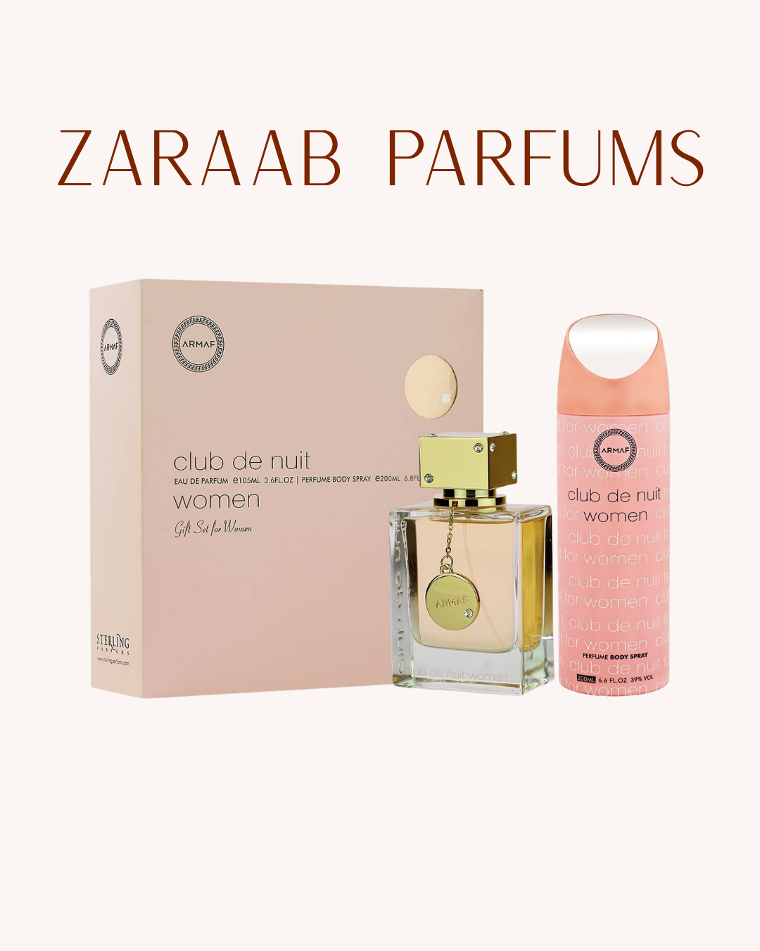ARMAF CLUB DE NUIT WOMAN GIFT SET 1O5 ML